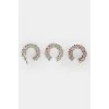 Set of earring and kafa semicircular