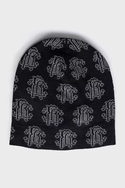 Men's printed hat with tag