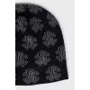 Men's printed hat with tag
