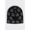 Men's printed hat with tag