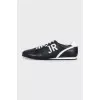 Men's black and white sneakers