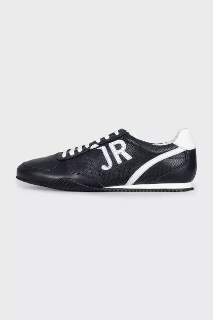 Men's black and white sneakers