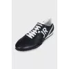Men's black and white sneakers