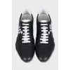 Men's black and white sneakers