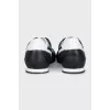 Men's black and white sneakers