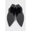 Black leather boots