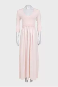 Pink dress with side slits