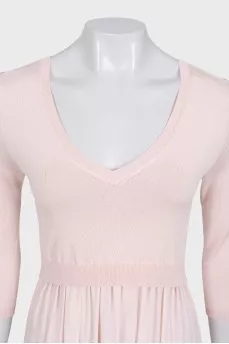 Pink dress with side slits