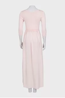 Pink dress with side slits