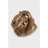 Rose ring with crystal