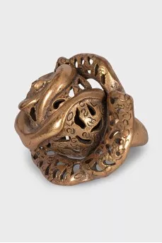 Rose ring with crystal
