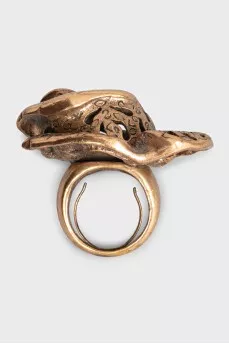 Rose ring with crystal