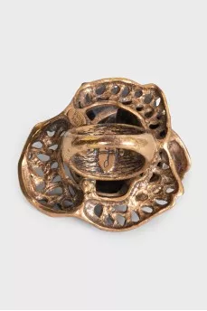 Rose ring with crystal