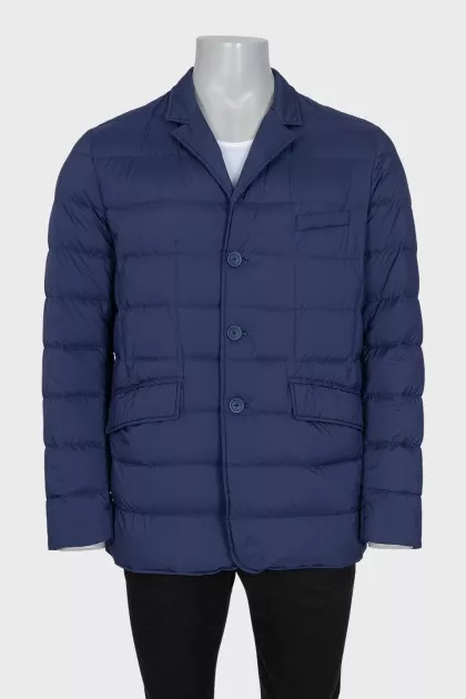 Men's straight-cut button-down jacket