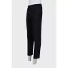 Men's pinstripe trousers with drawstrings