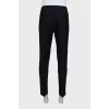 Men's pinstripe trousers with drawstrings