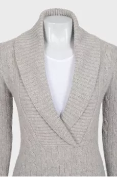 Gray cashmere pullover