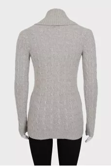 Gray cashmere pullover