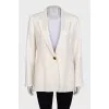 White jacket with pockets