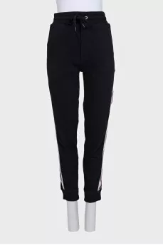 Sweatpants with a signature print