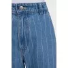 Blue jeans in a line