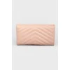 Quilted leather wallet