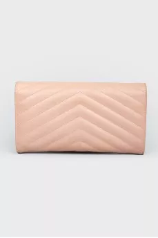 Quilted leather wallet
