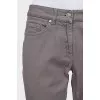 Джинси сірого кольору skinny fit
