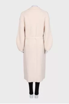 Beige wool cardigan