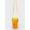 HandbagHudson Sunglasses Case Crossbody Bag w/Fringe