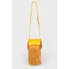 HandbagHudson Sunglasses Case Crossbody Bag w/Fringe