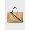 Tote made of combined material