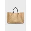 Tote made of combined material