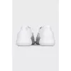 Men's white leather sneakers