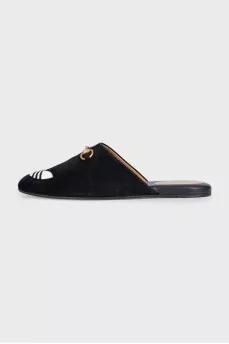 Suede mules by Gucci x Adidas