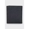 Men's black leather wallet