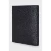 Men's black leather wallet