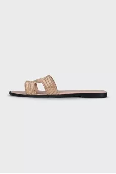 Oran textile flip-flops