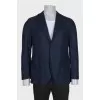 Men's printed cashmere jacket