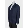 Men's printed cashmere jacket