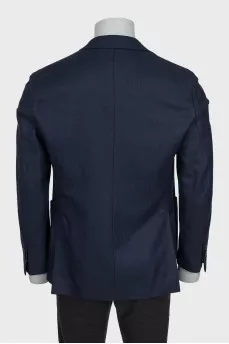 Men's printed cashmere jacket