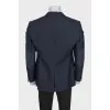 Men's wool jacket with patches on the sleeves