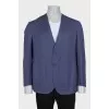 Men's blue jacket with patch pockets
