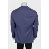 Men's blue jacket with patch pockets