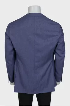 Men's blue jacket with patch pockets