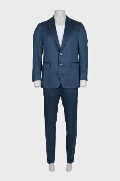 Men's blue suit with trousers