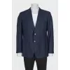 Men's straight jacket with gold buttons