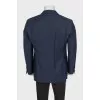 Men's straight jacket with gold buttons