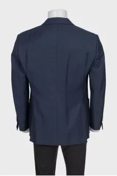 Men's straight jacket with gold buttons