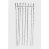 White gold cuff with chains